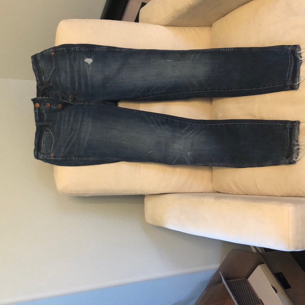 Madewell 10” high rise skinny ankle jeans size 28
